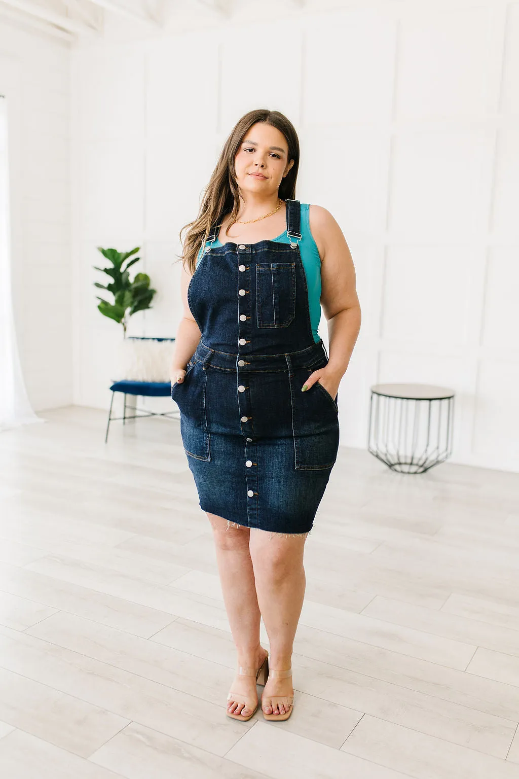 Agnes Denim Overall Dress - Judy Blue