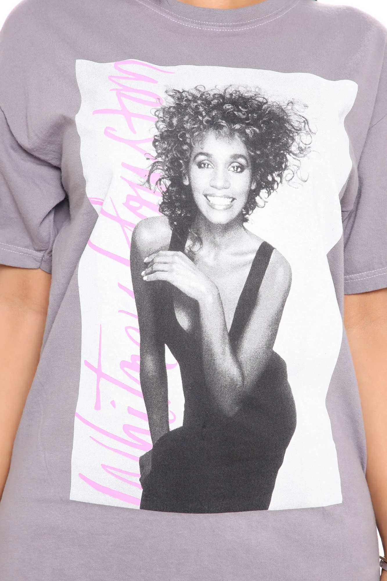 Always Love You Whitney Houston Top - Charcoal