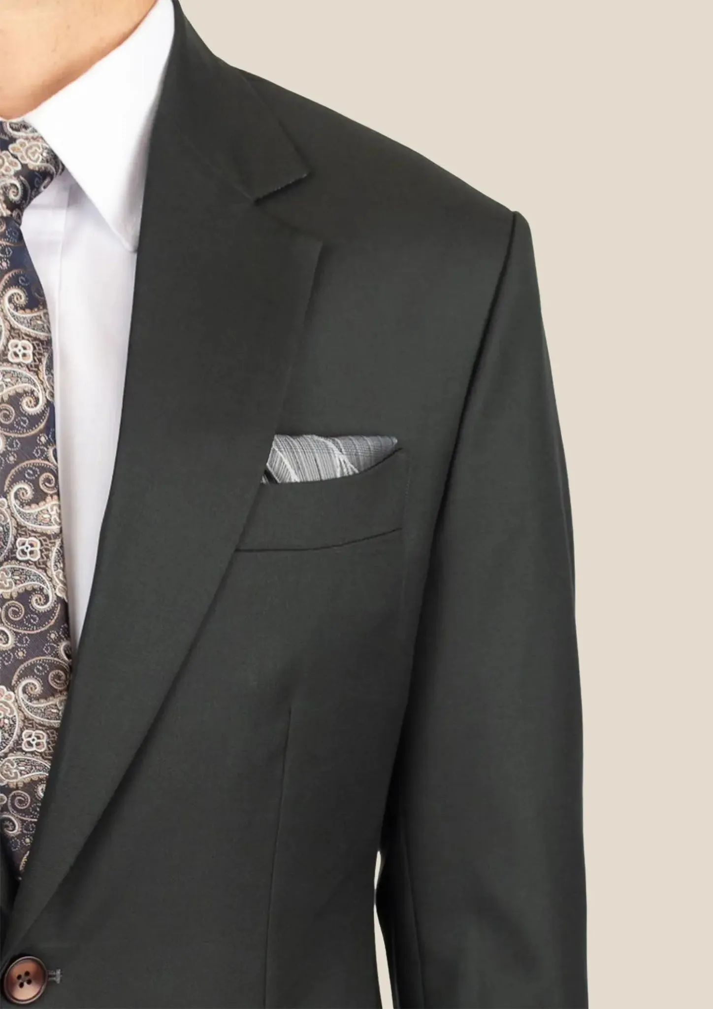 Astor Dark Green Twill Suit