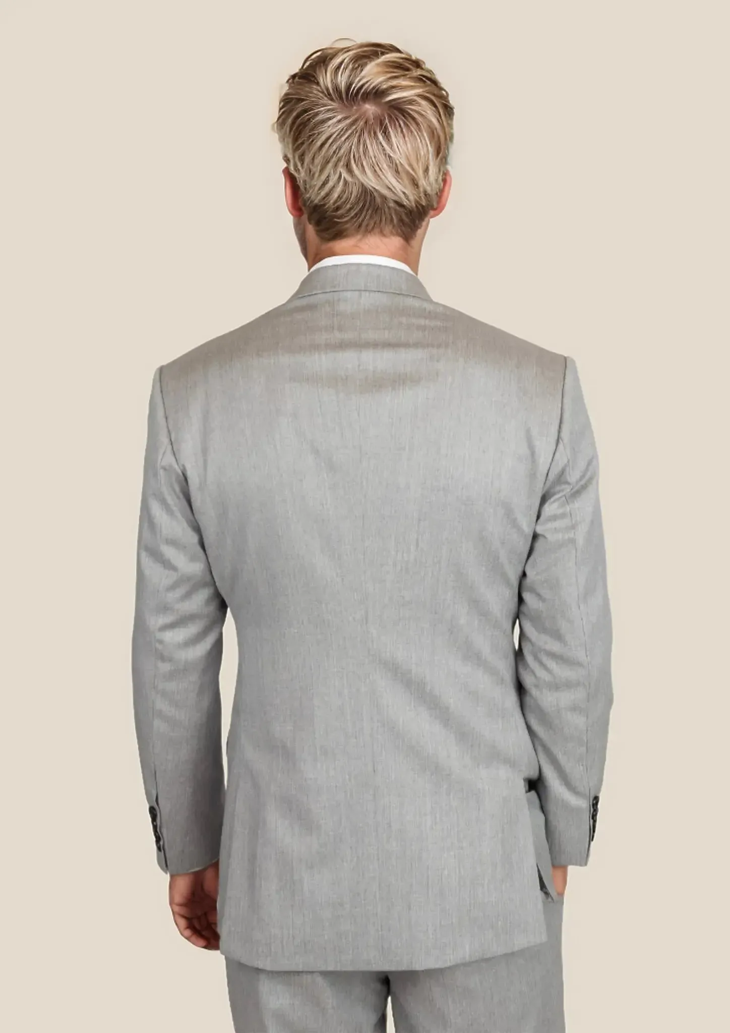 Astor Glacier Grey Twill Suit