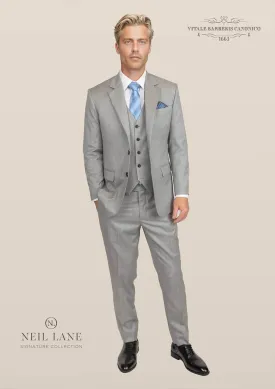 Astor Glacier Grey Twill Suit