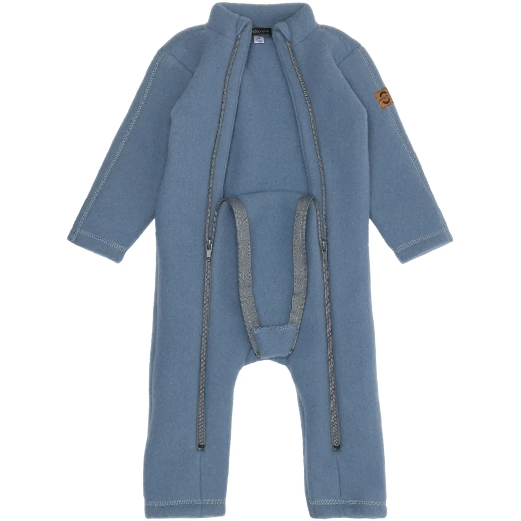 Baby Wool Suit Double Zip - Flint Stone