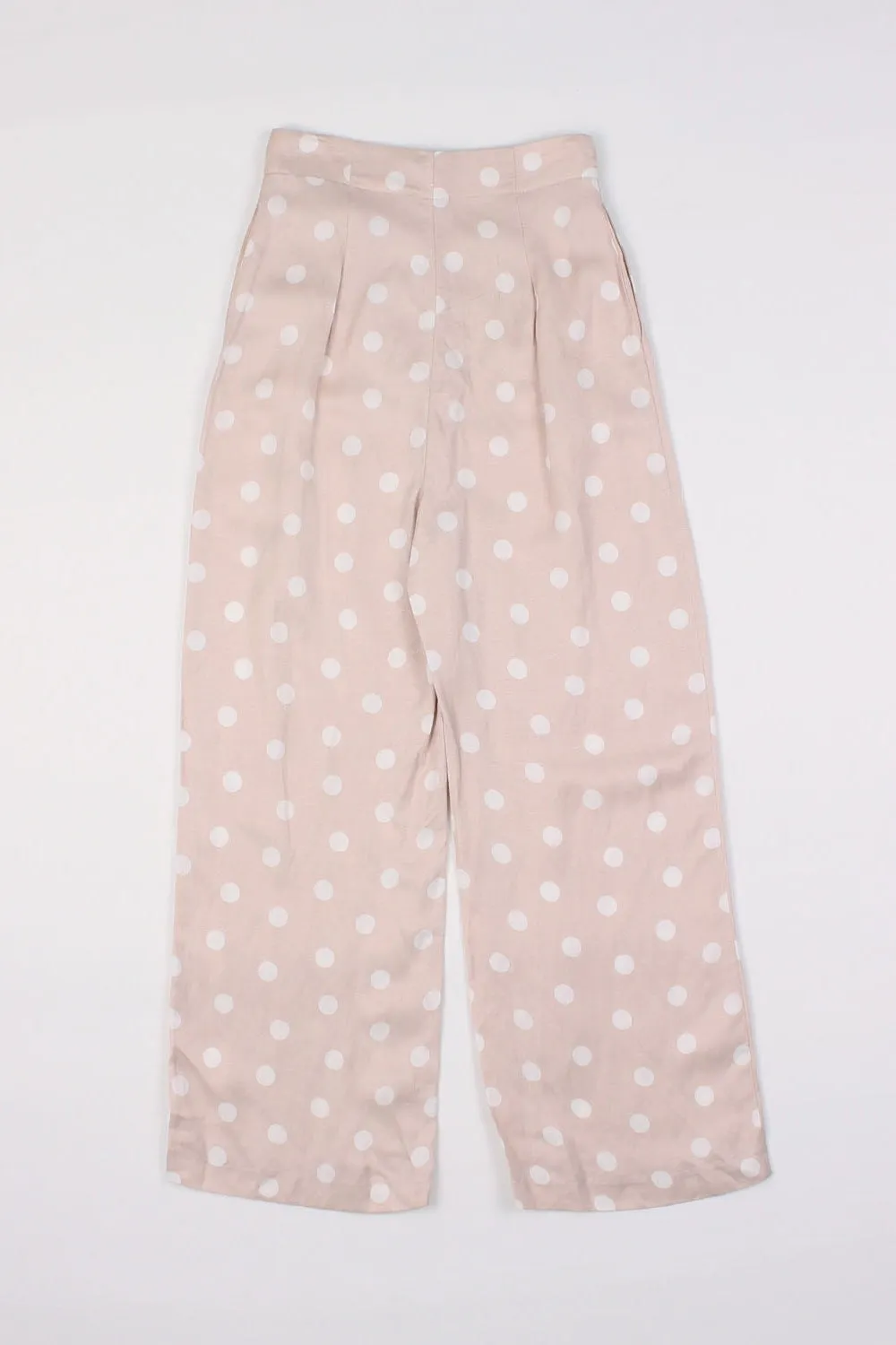 Bardot Pink Polka Dot Wide Leg Pants 6