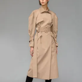 Basic structure signature trench coat