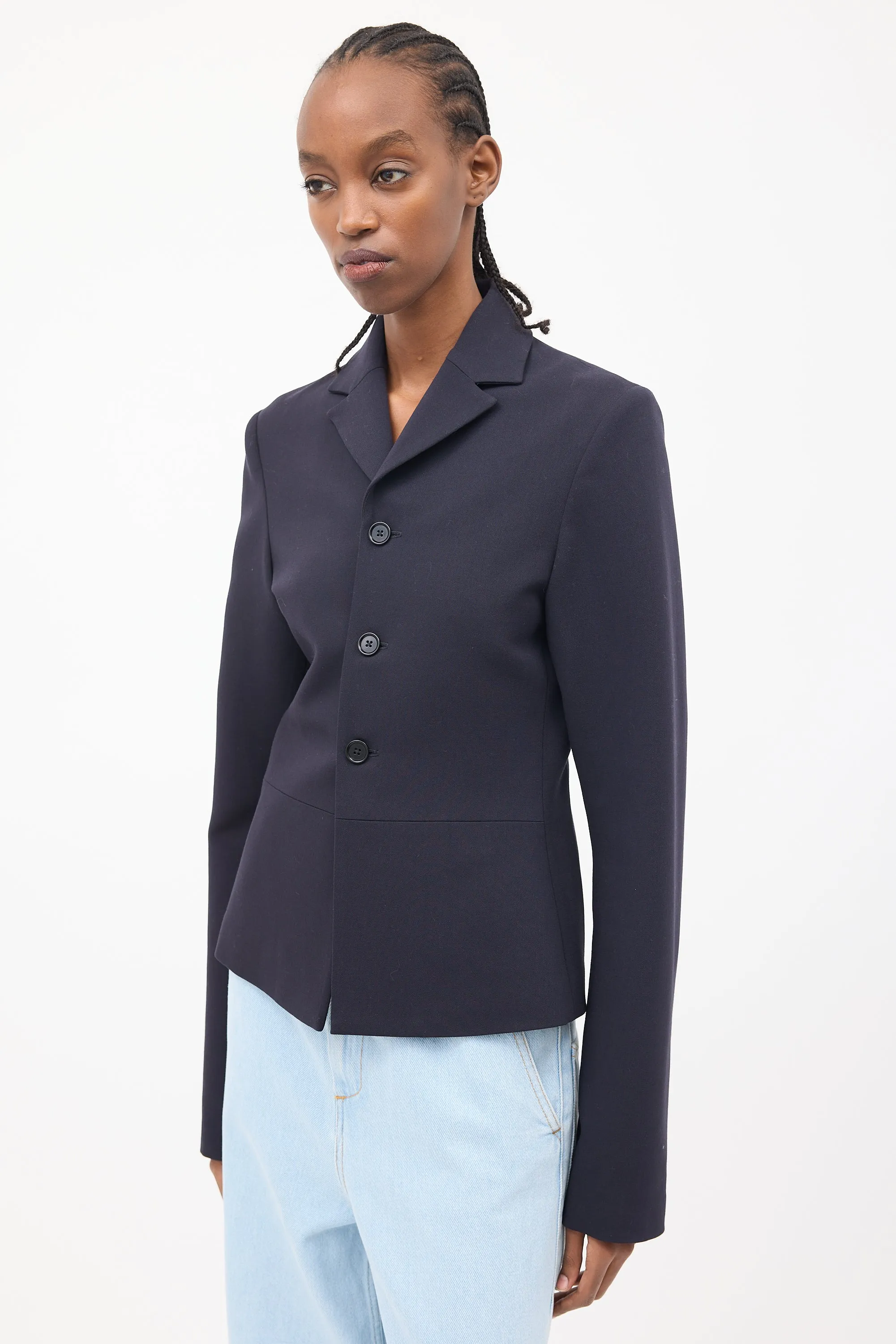 Black Thumb Hole Blazer