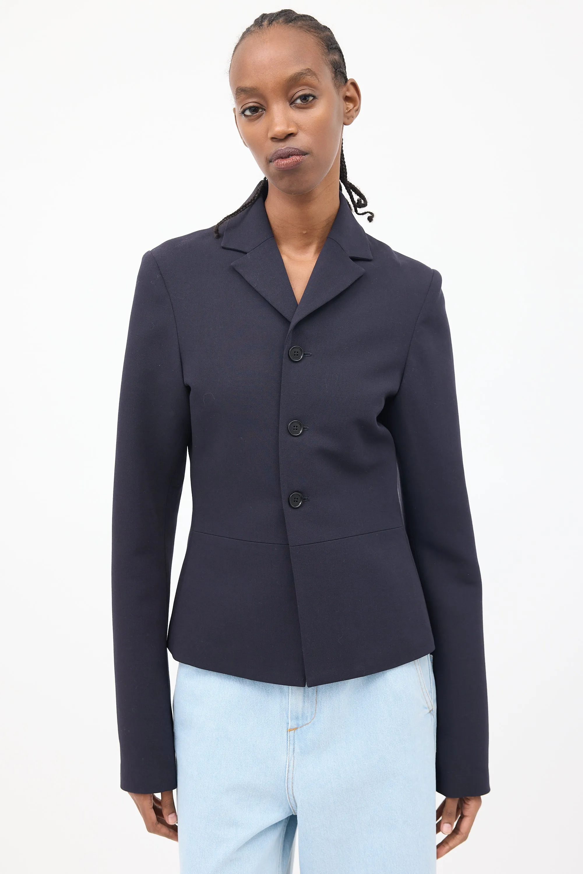 Black Thumb Hole Blazer