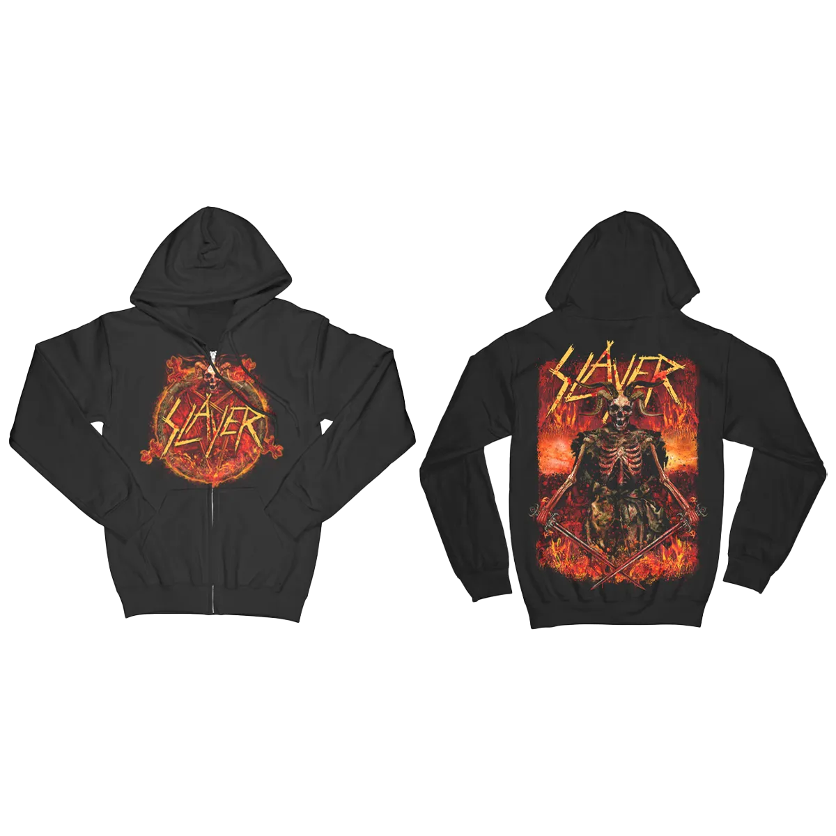 BLACK ZIP HOODY MAGMA LORD