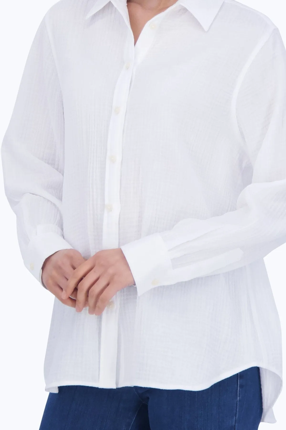 Boyfriend Cotton Gauze Tunic