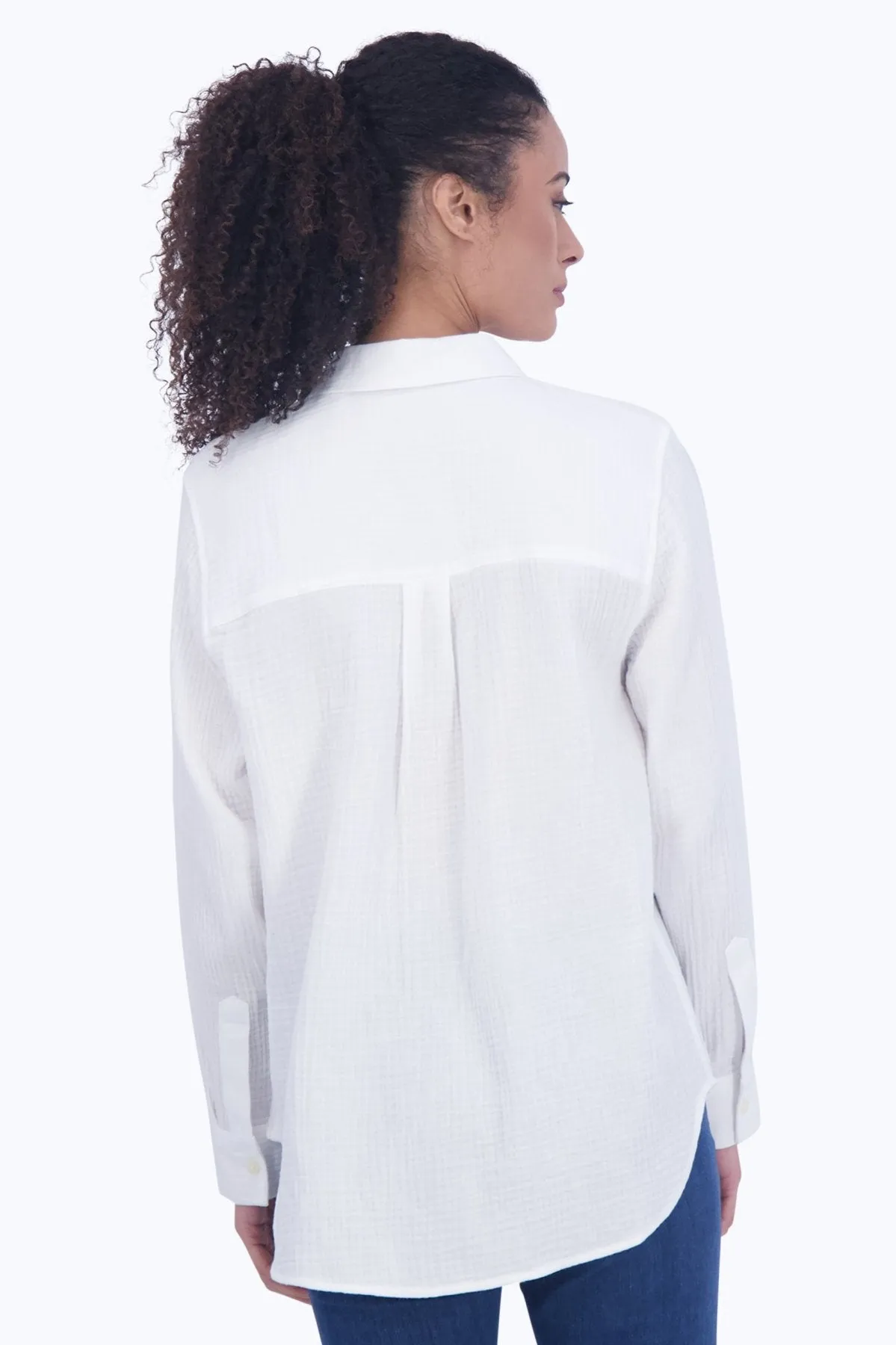 Boyfriend Cotton Gauze Tunic