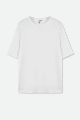 BOYFRIEND CREW T-SHIRT IN PIMA COTTON STRETCH