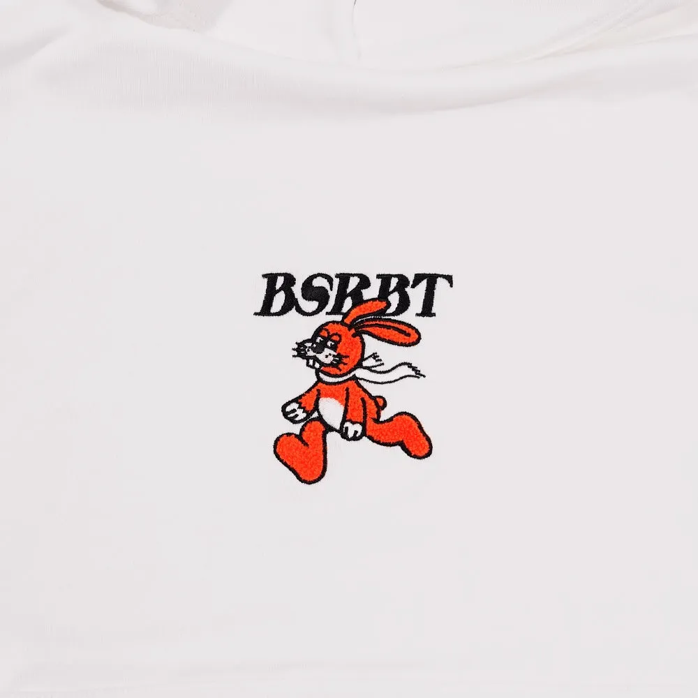 BSRBT SUNDAY RABBIT EMBROIDERY HOODIE WHITE