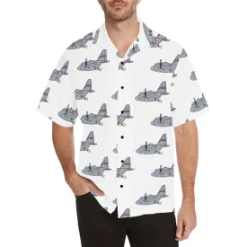 C130 HERCULES WHITE HAWAIIAN SHIRT