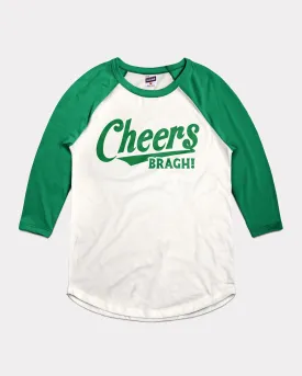 Cheers Bragh Green & White Raglan T-Shirt