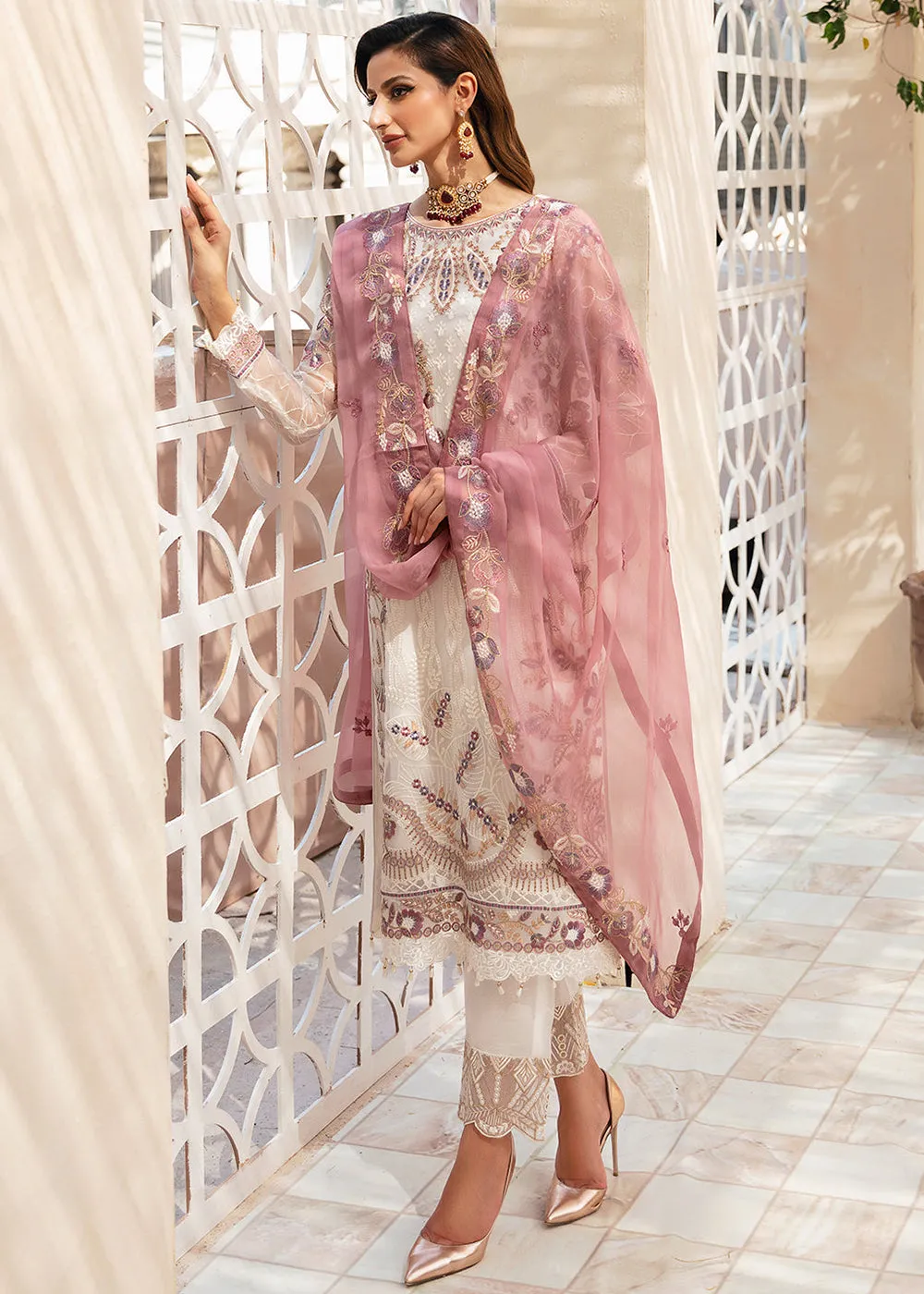 Chevron Luxury Chiffon Collection 24 by Ramsha | A-902