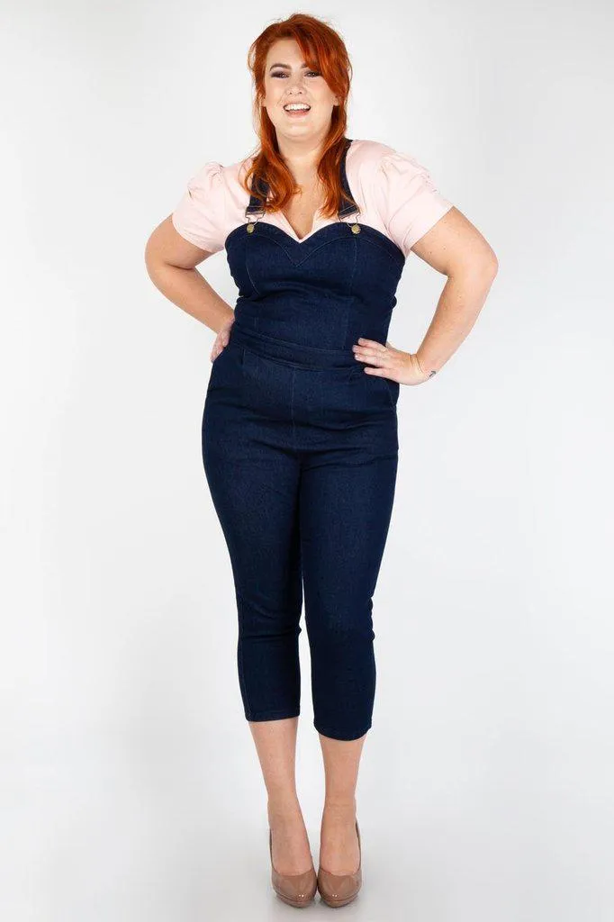 Connie Fitted Capri Overalls