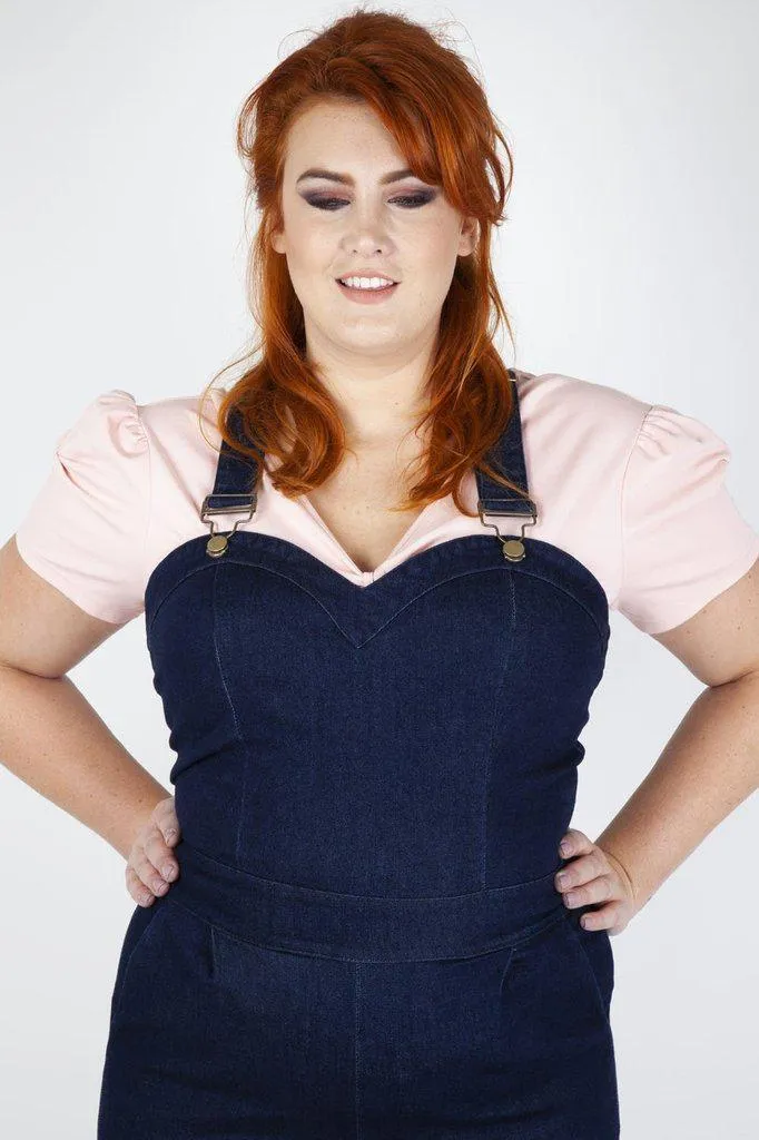 Connie Fitted Capri Overalls