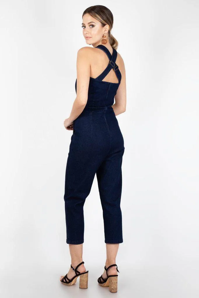 Connie Fitted Capri Overalls