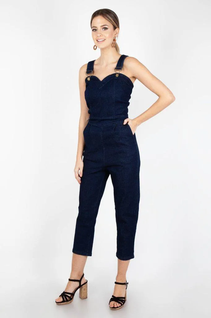 Connie Fitted Capri Overalls