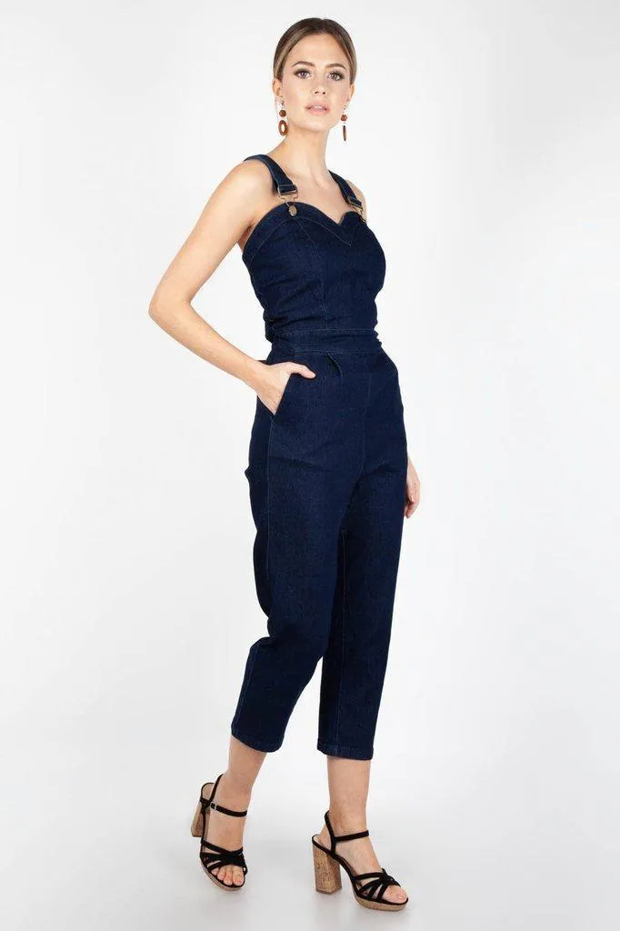 Connie Fitted Capri Overalls