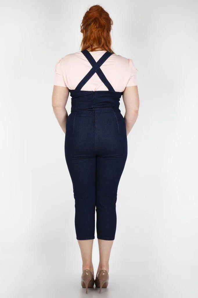 Connie Fitted Capri Overalls