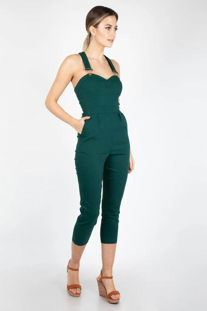 Connie Fitted Capri Overalls