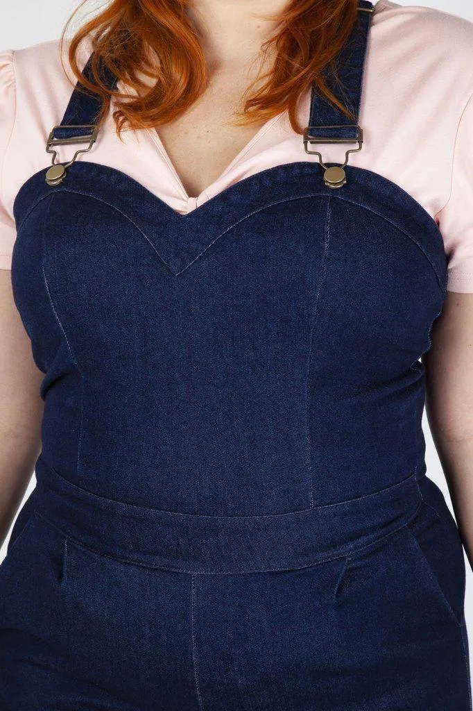 Connie Fitted Capri Overalls