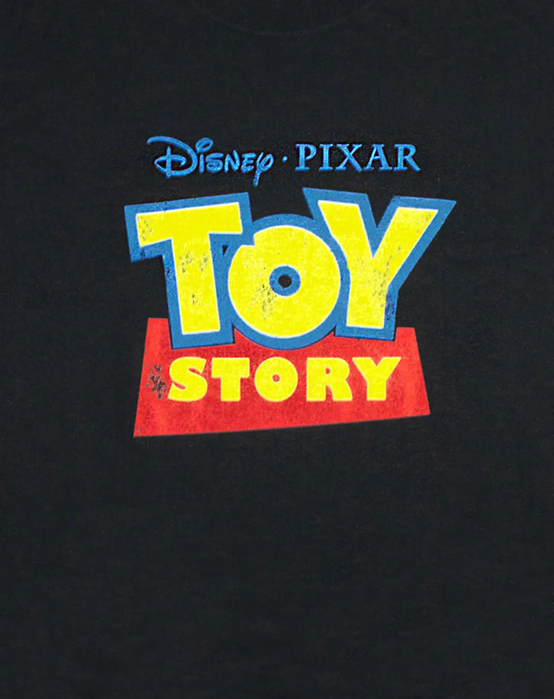 Disney Pixar Toy Story Distressed Logo Women's Boyfriend Fit T-Shirt