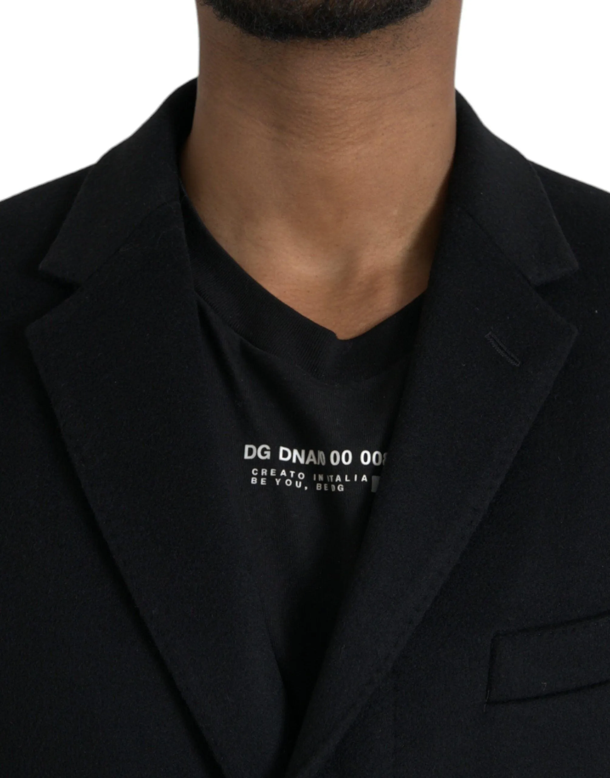 Dolce & Gabbana Single Breasted Wool Coat