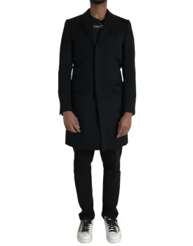 Dolce & Gabbana Single Breasted Wool Coat