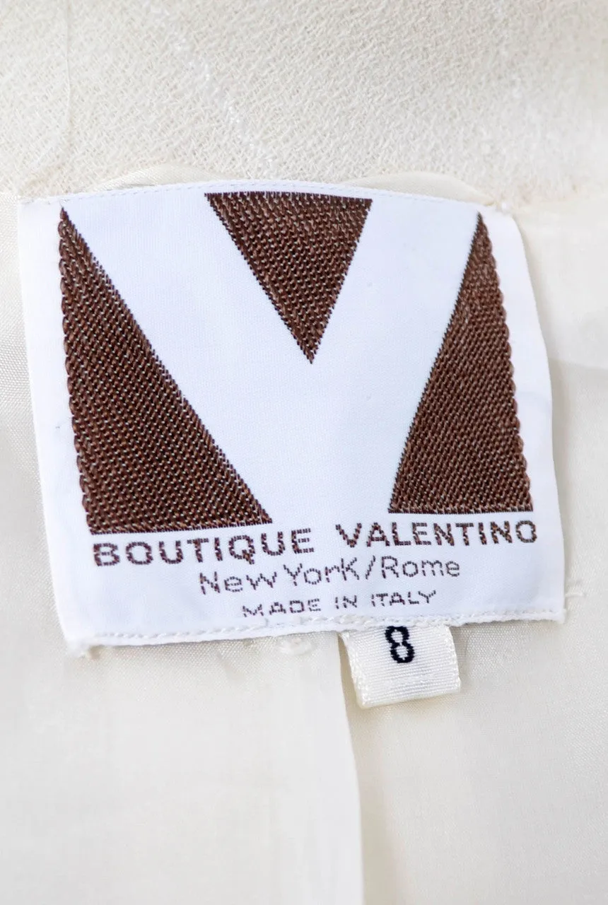 Exceptional Vintage Valentino Designer Wool Suit Early 1970s