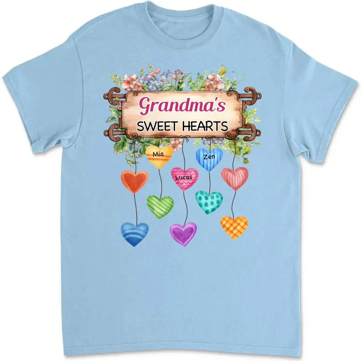 Family - Sweet Heart - Personalized T-Shirt, Hoodie(NV)