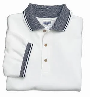 Gildan Ultra Cotton - Pique Knit Sport Shirt with Jacquard Trim.  31000