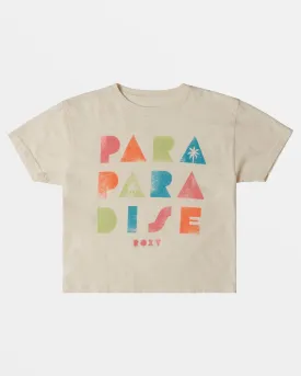 Girls 4-16 Para Paradise Oversized T-Shirt - Egret