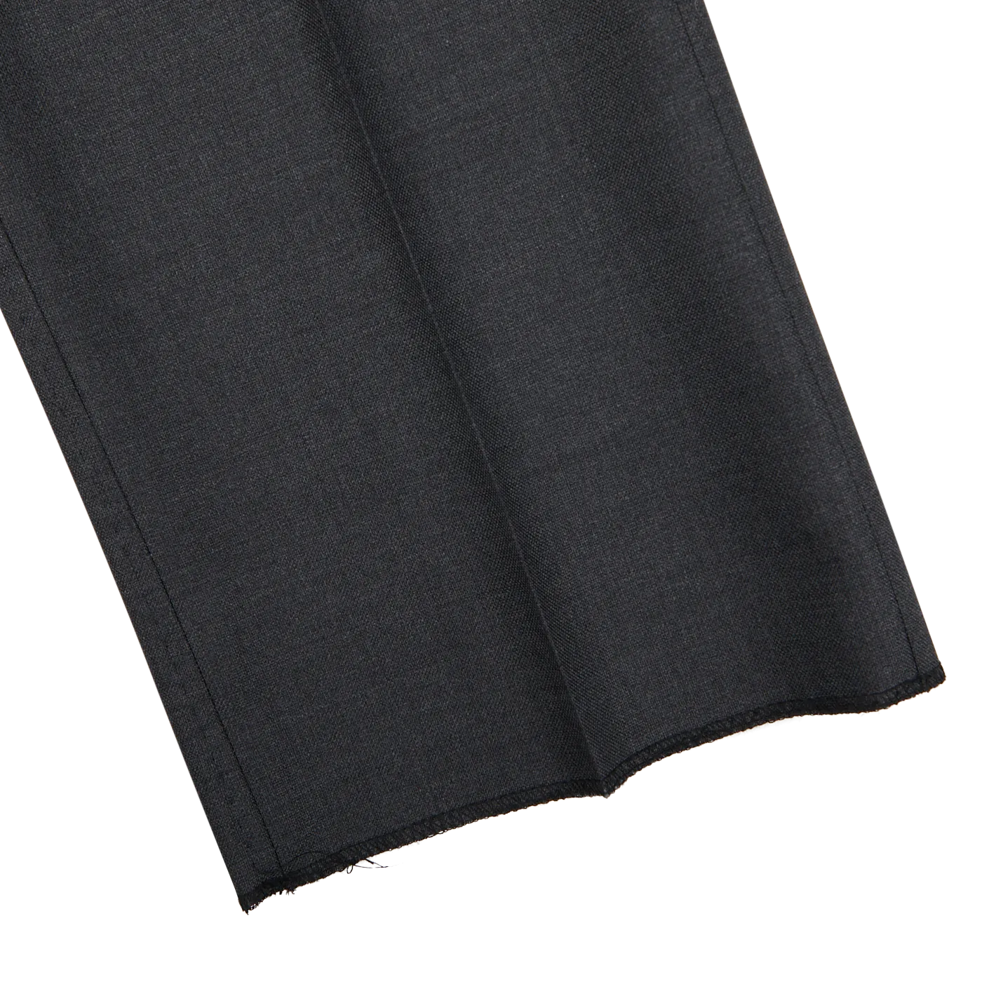 Grey Super 100's Wool Pleated Suit Trousers