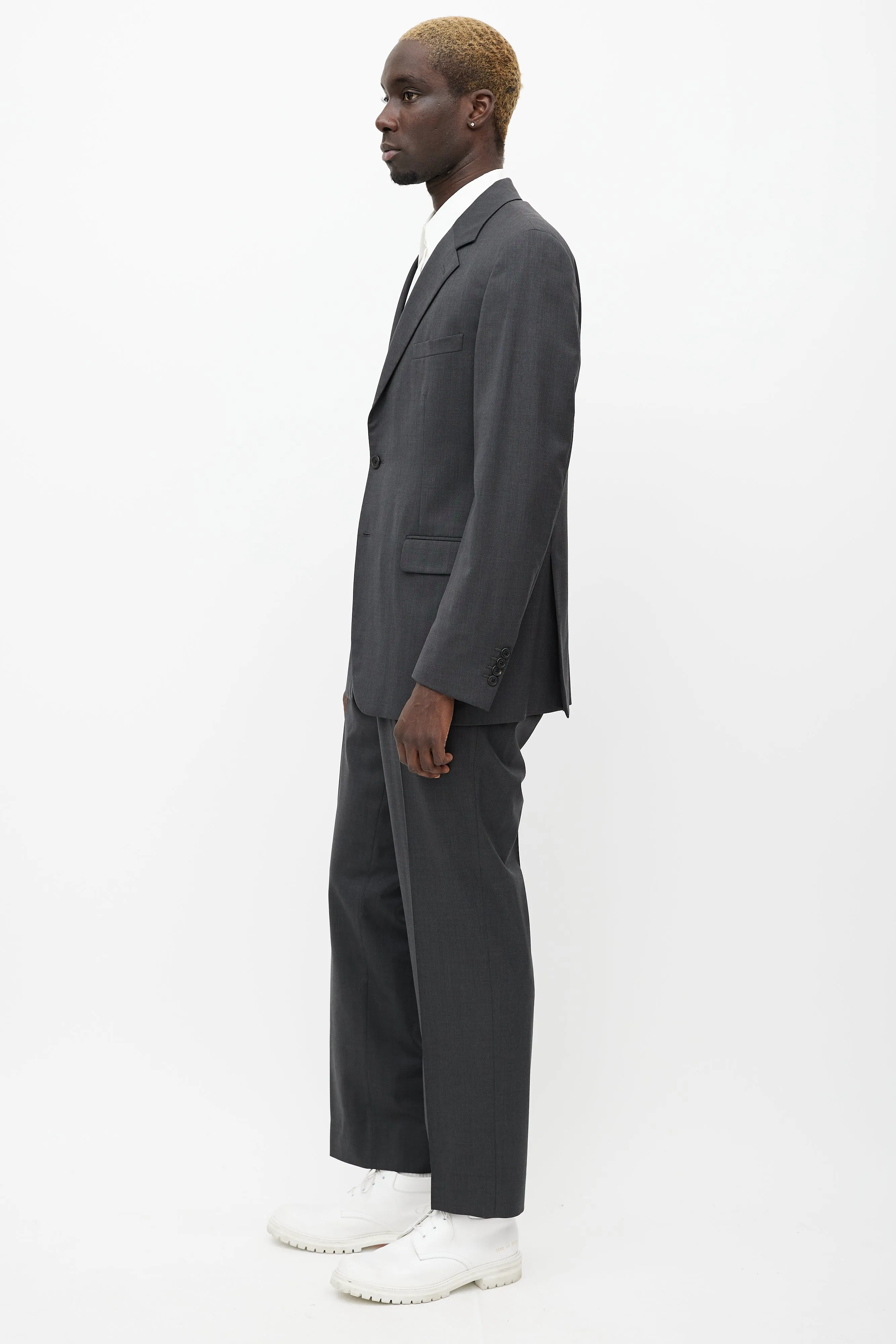 Grey Wool Pant Suit