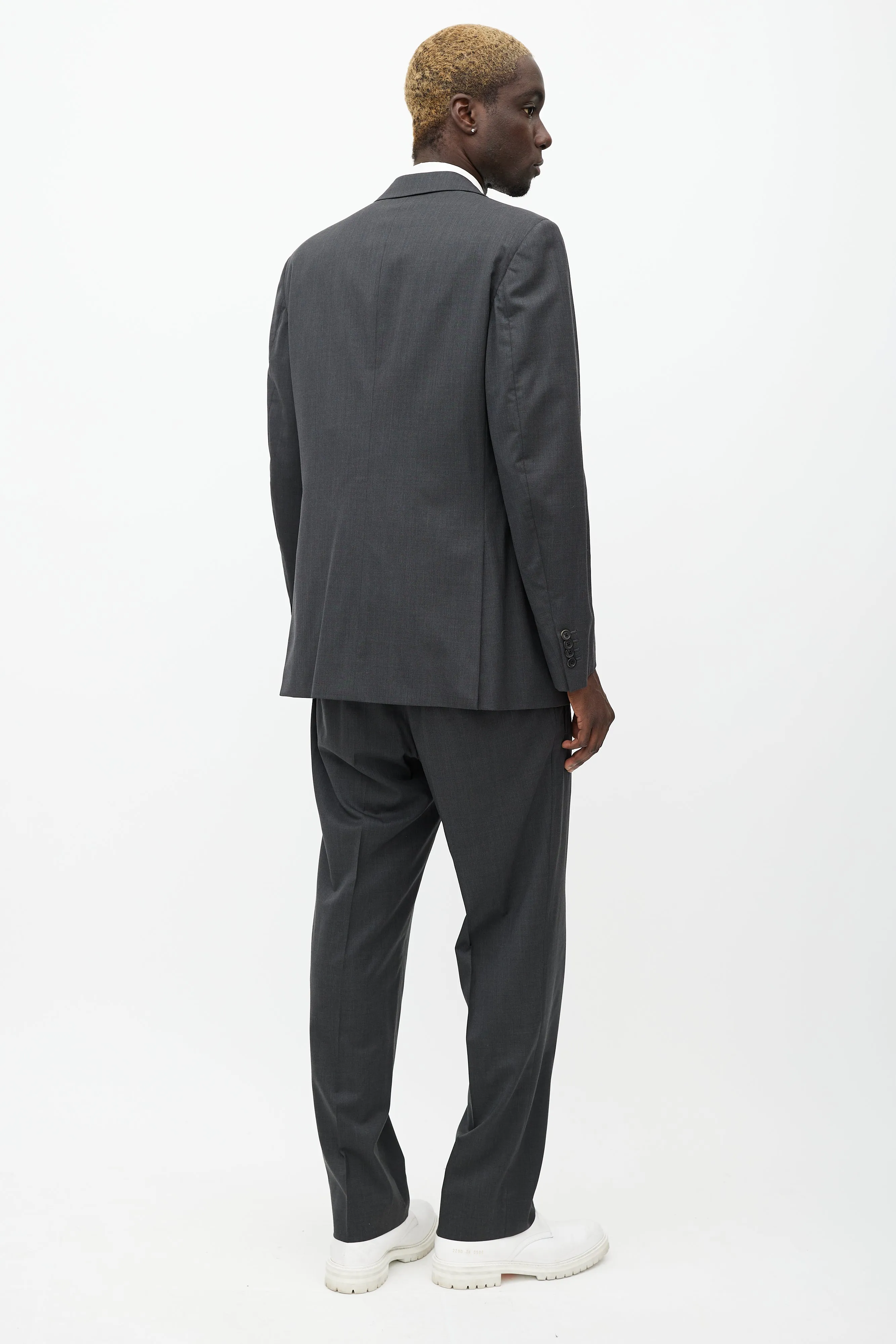 Grey Wool Pant Suit