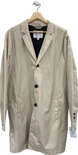 Guess Beige Trench Coat L