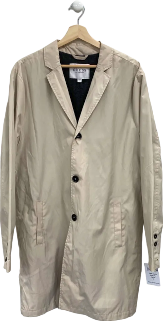 Guess Beige Trench Coat L