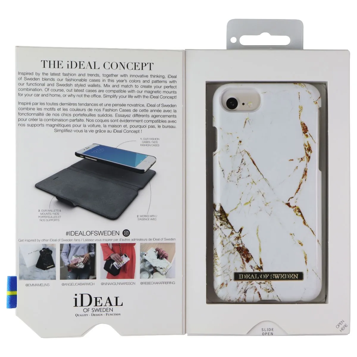 iDeal of Sweden Slim Hardshell Marble Case for Apple iPhone 8/7 - Carrara Gold