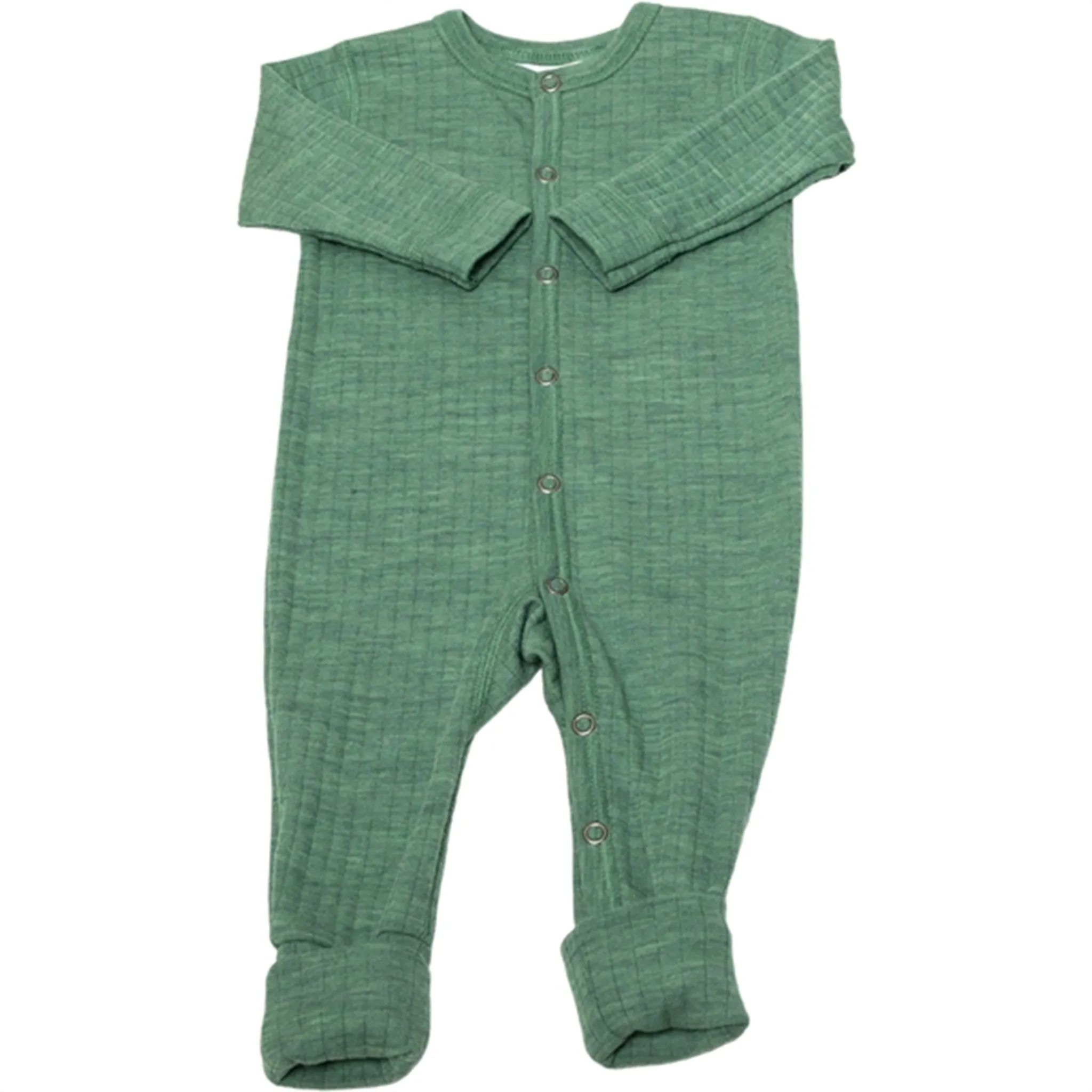 Joha Wool Green Nightsuit 2in1 Foot Basic