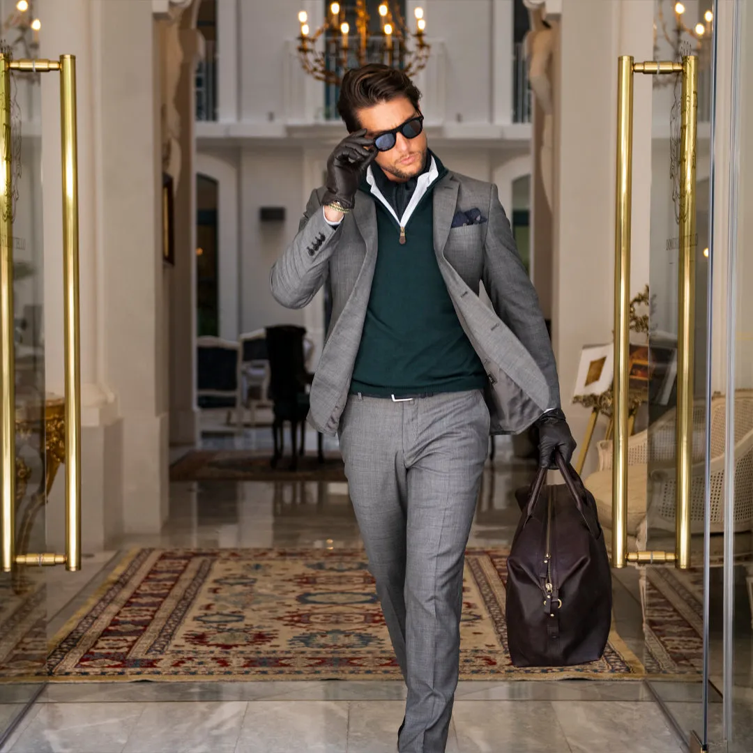 Lanificio F.lli Cerruti Grey Tonal Check Suit