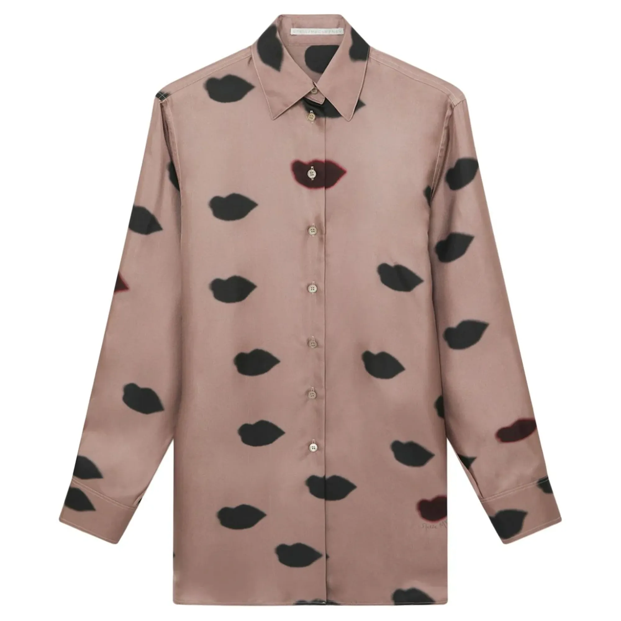 Lips Print Boyfriend Shirt