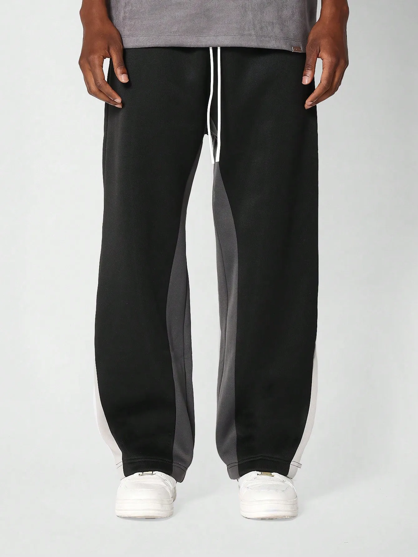 Loose Fit Baggy Drop Crotch Colorblock Sweatpants