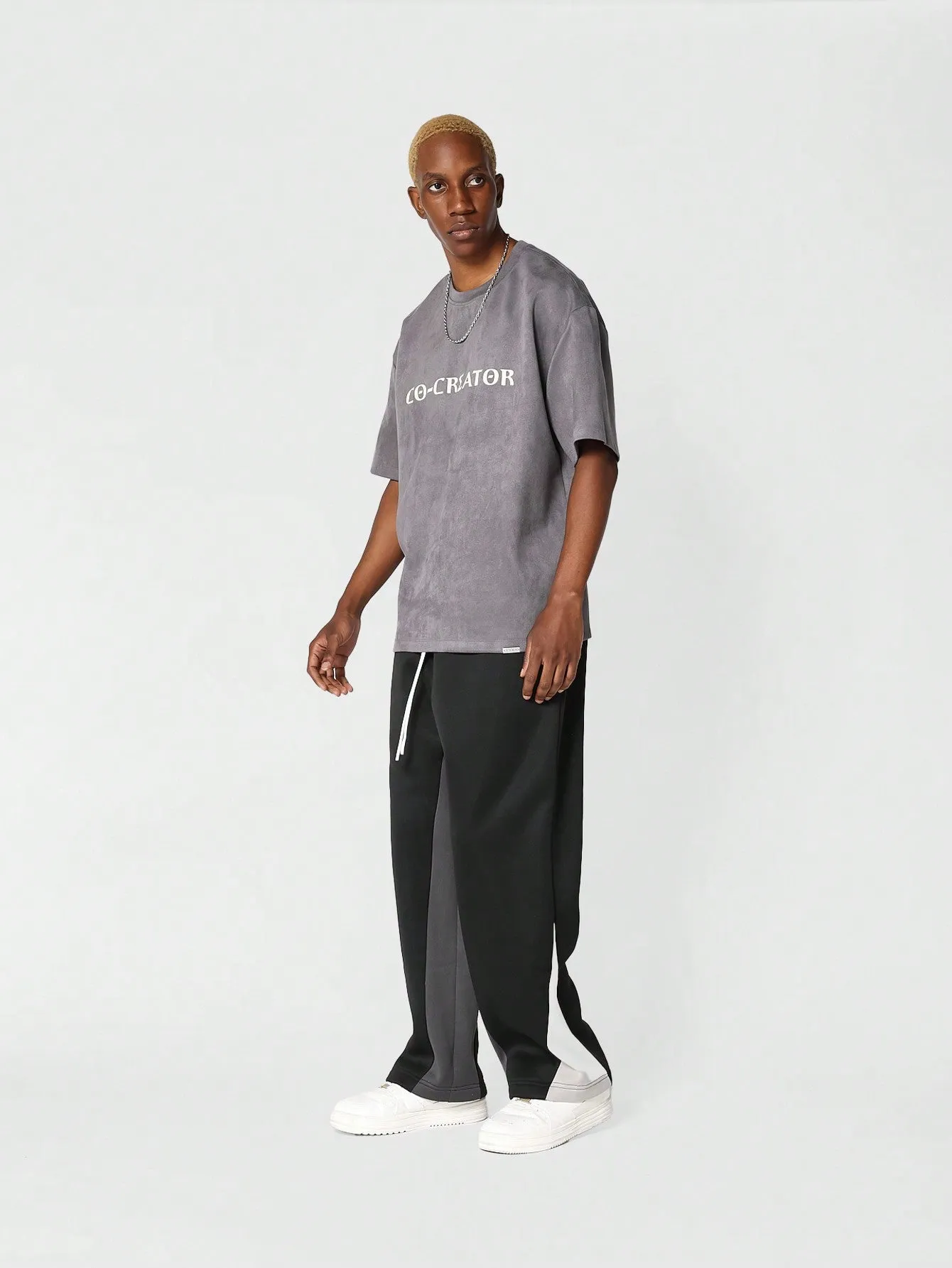 Loose Fit Baggy Drop Crotch Colorblock Sweatpants