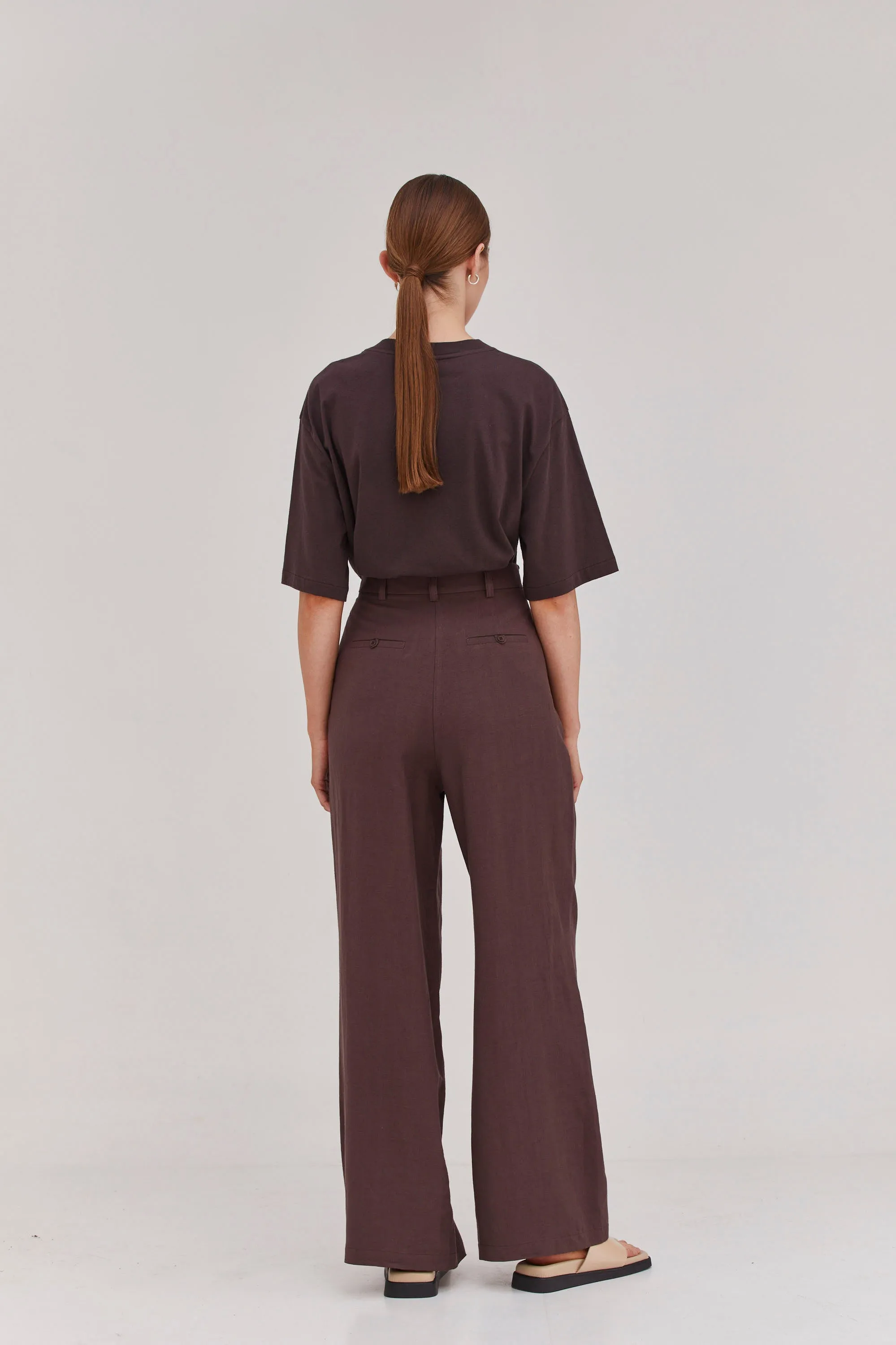 Luca Pants Dark Brown