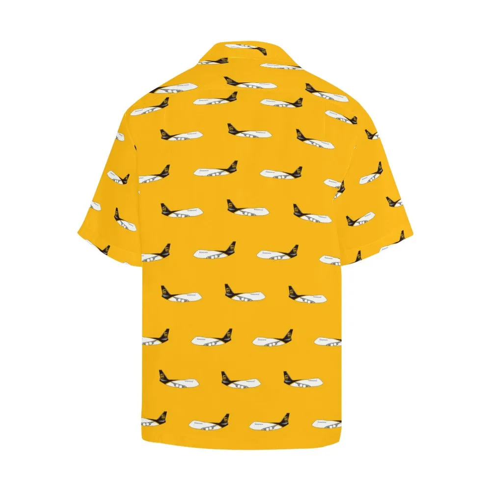 MD11 UPS YELLOW HAWAIIAN SHIRT