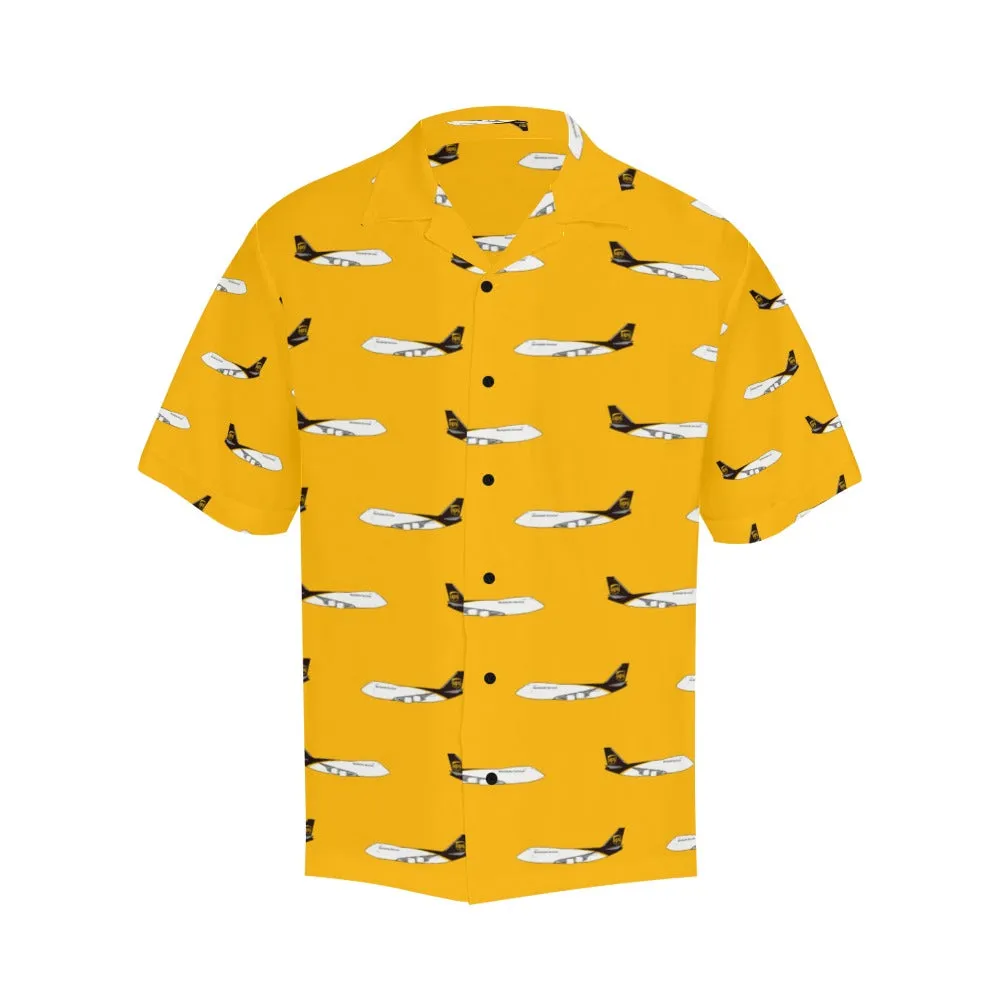 MD11 UPS YELLOW HAWAIIAN SHIRT