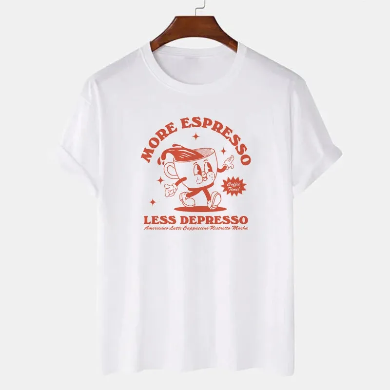 More Espresso Less Depresso Vintage Style T-shirt