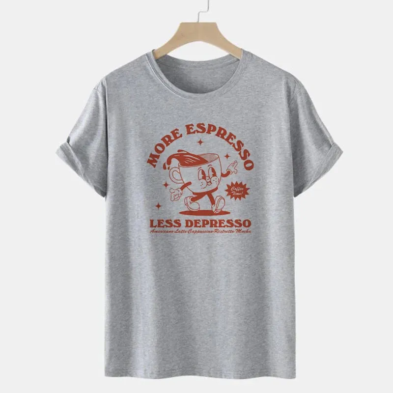 More Espresso Less Depresso Vintage Style T-shirt