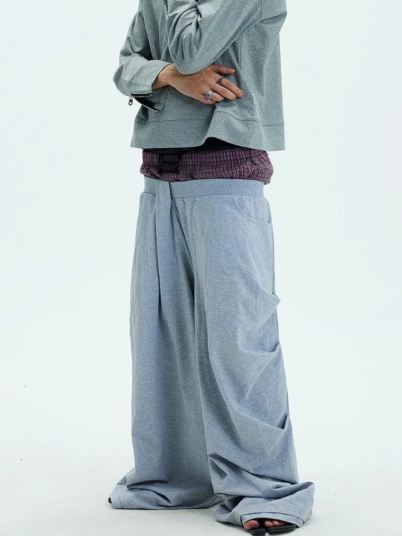 Multiply Pleated Loose Sweatpants